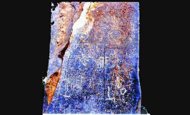 The limestone menhir measures 19 feet in height, 4 feet in width and 7 inches in thickness. The limestone menhir measures 19 feet in height, 4 feet in width and 7 inches in thickness.